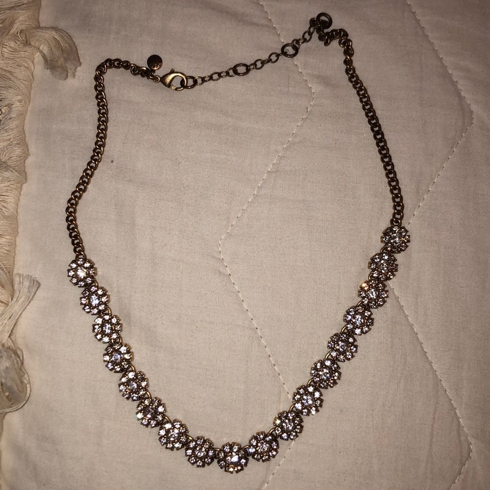 J. Crew flower statement necklace